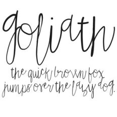 cg goliath font