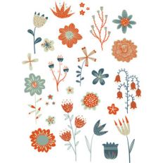 imaginary flowers stickers