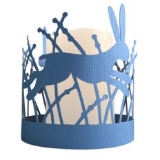 hare and jackrabbit leaping lantern