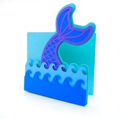 diving mermaid card