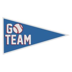 go team baseball pennant