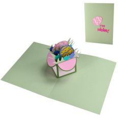 easter egg pop up box in a card