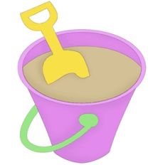 bucket of sand