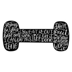 typographic dumbbell