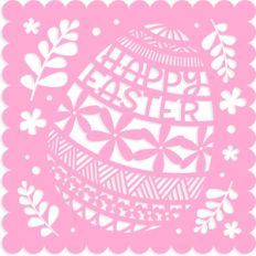 happy easter egg card front