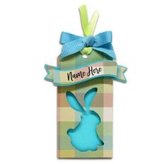 bunny gift tag
