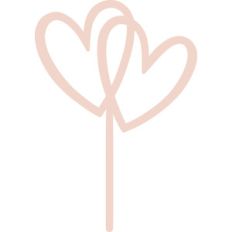heart cake topper