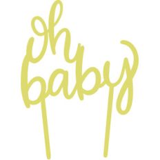 oh baby cake topper