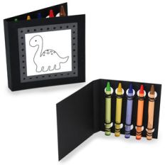 square coloring cards - dinosaur