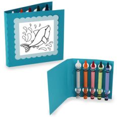square coloring cards - shark