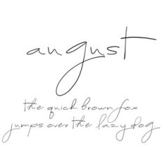 cg august font