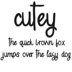 cg cutey font