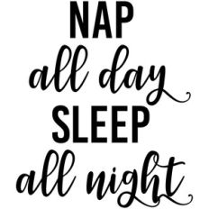 nap all day sleep all night