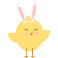 chick with bunny ears