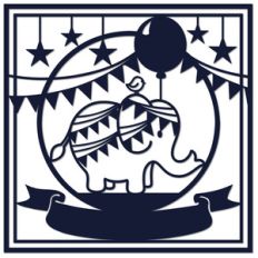elephant with bird