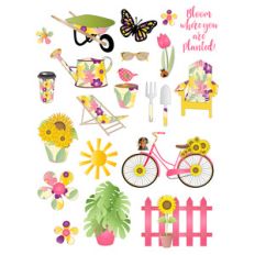 spring garden planner stickers