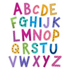 alphabet sticker set