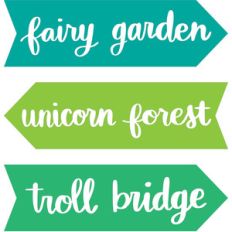 fairy garden signs