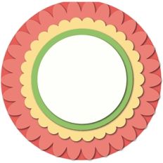 4-pc flower shaped card