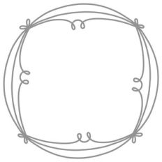 swirly circle frame