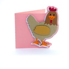 baby chicken card