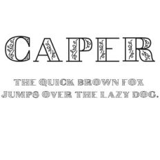 cg caper font
