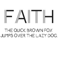 cg faith font