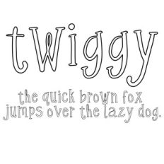 cg twiggy font