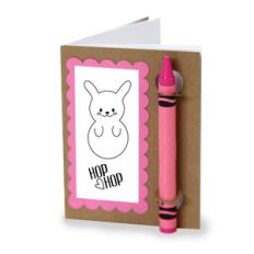 color and sketch book - hop bunny