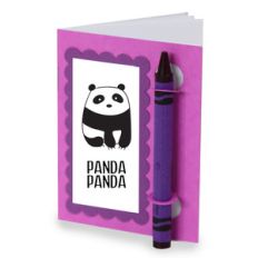 color and sketch book - panda