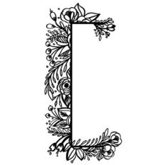 brushed floral edge