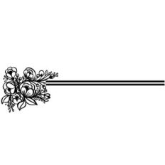 brush floral border
