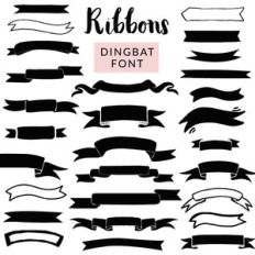 ribbons font by angie makes