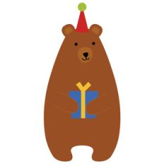 birthday bear with present
