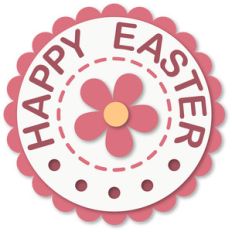 happy easter medallion