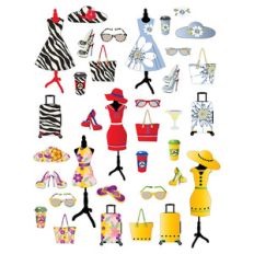 fun fashion planner stickers
