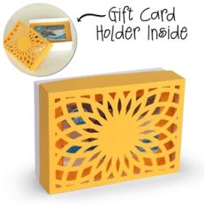 3d box gift card holder box - decorative