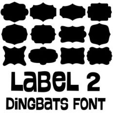 label 2 dingbats font