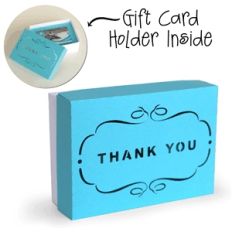 3d box gift card holder box - thank you