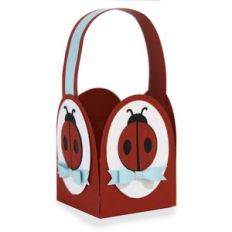 ladybug bow cameo basket