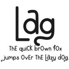 cg lag font