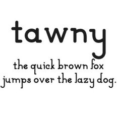 cg tawny font