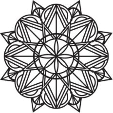 art deco mandala