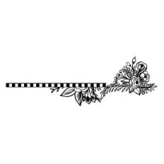 striped floral border