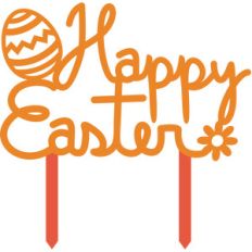 happy easter cake topper