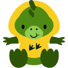 t-rex wearing a hoodie paws