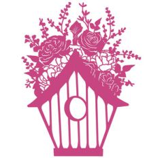 romantic floral birdhouse