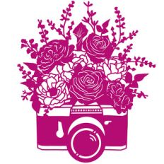 romantic floral camera