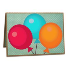 a2 balloon pop-up card