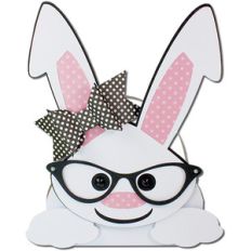 girl bunny glasses bunny egg basket